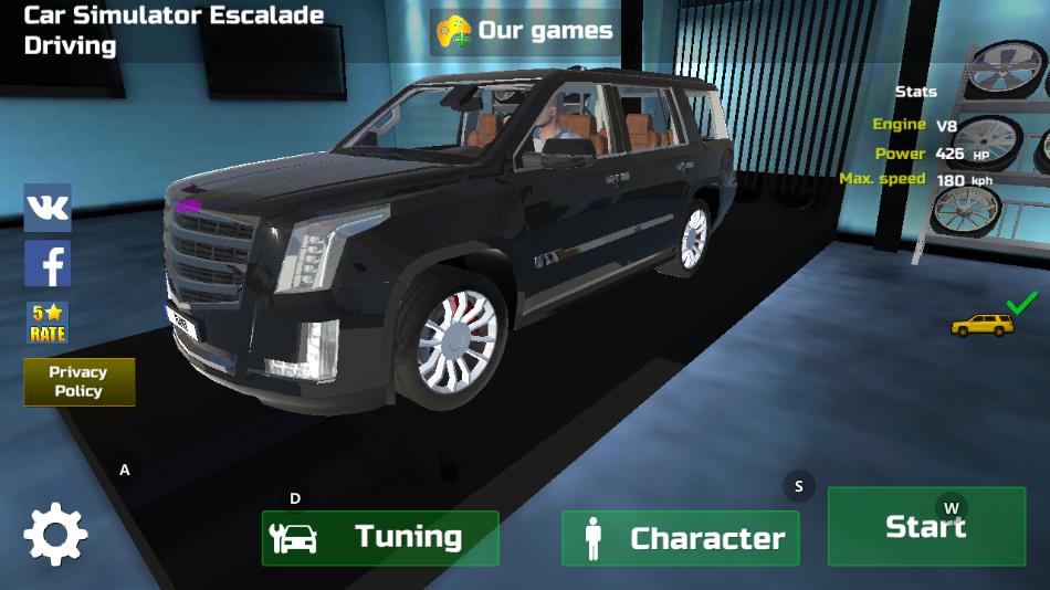 ܇ģM1挍d(Car Simulator Escalade Driving)v1.7 ׿