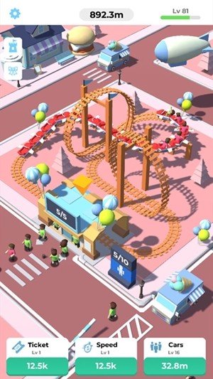 ùɽϷ(Idle RollerCoaster)v1.3.1 ׿