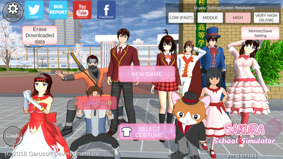 ѻУ@ģMğoV(SAKURA SchoolSimulator)v1.041.11 ׿