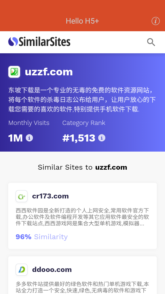 SimilarSites appv1.0.0 ׿