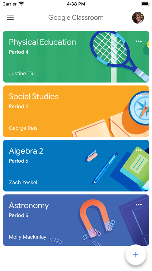 google classroom app(n)v9.0.261.20.90.15 °