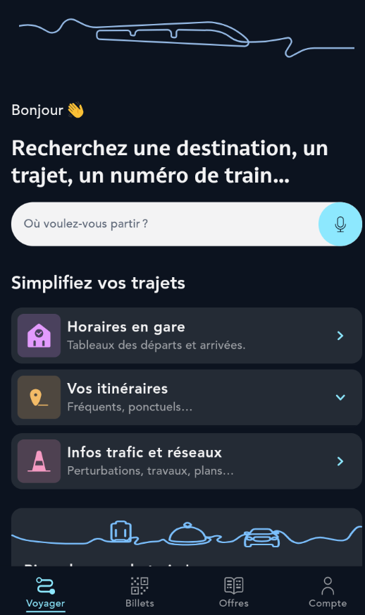 sncf connect app