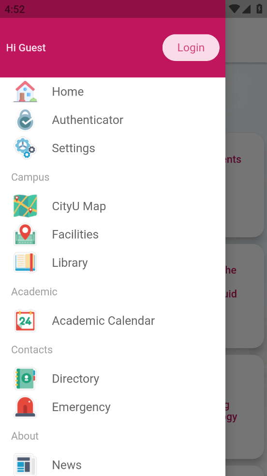 CityU Mobile appv4.1.6 °