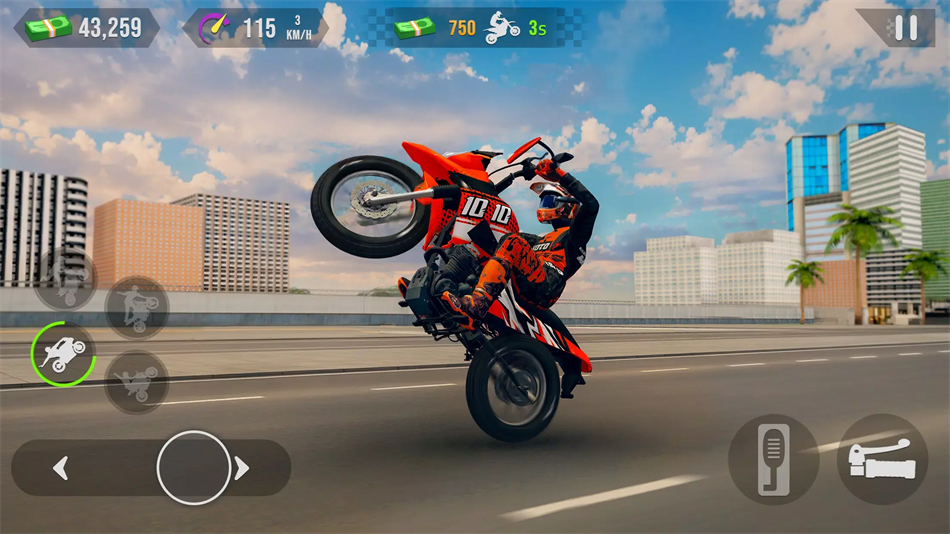 前轮特技摩托手游安卓版v1.6 最新版