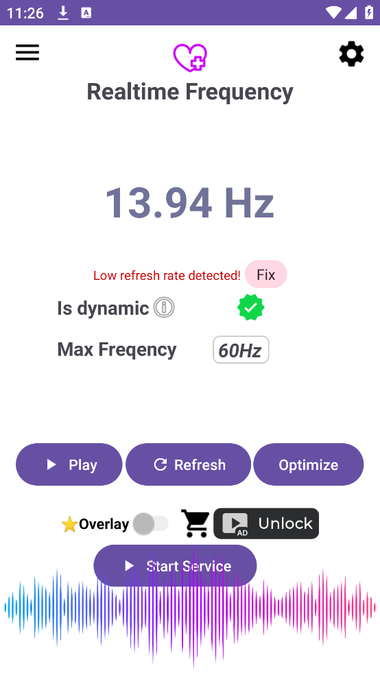 Screen Refresh Rate Tool v1.29v1.29 °