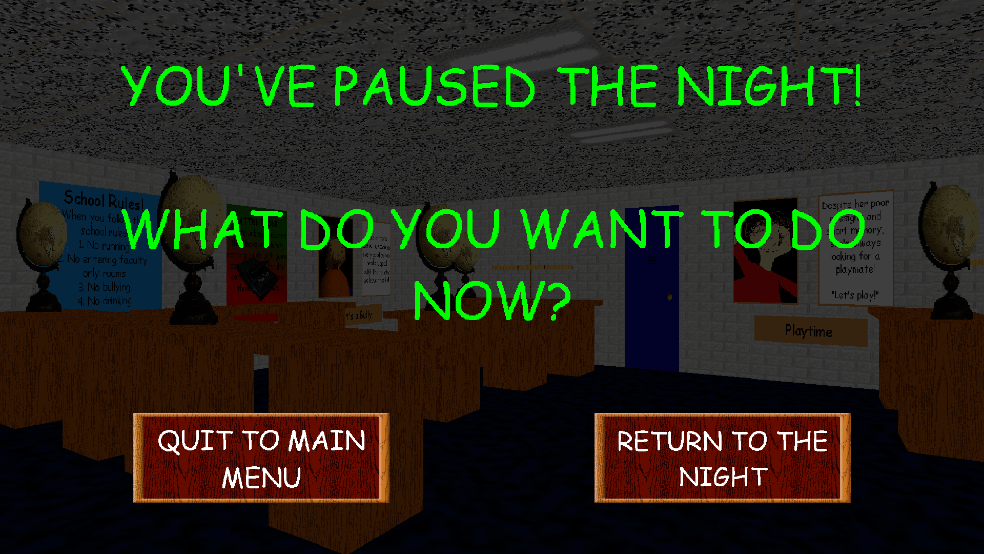 ͵ʦҹʵ(Five Nights At Baldi)v1.011 ׿