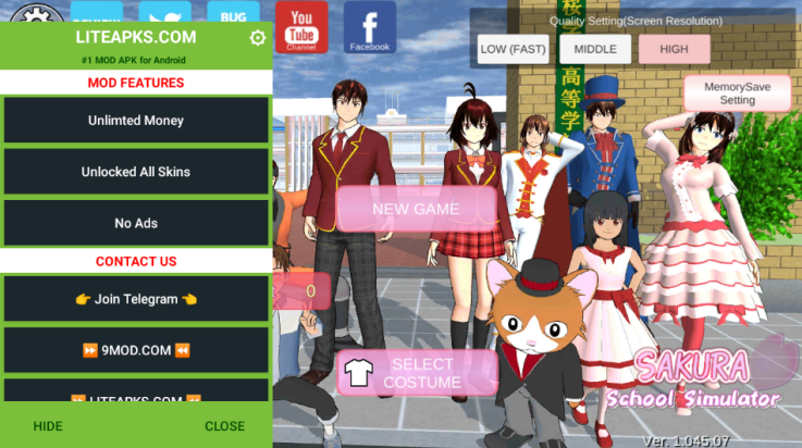 ӣУ԰ģò˵(SAKURA SchoolSimulator)v1.045.07 °