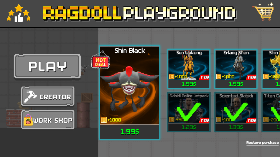 ֳ7723汾(Ragdoll Playground)v1.12.5 ׿