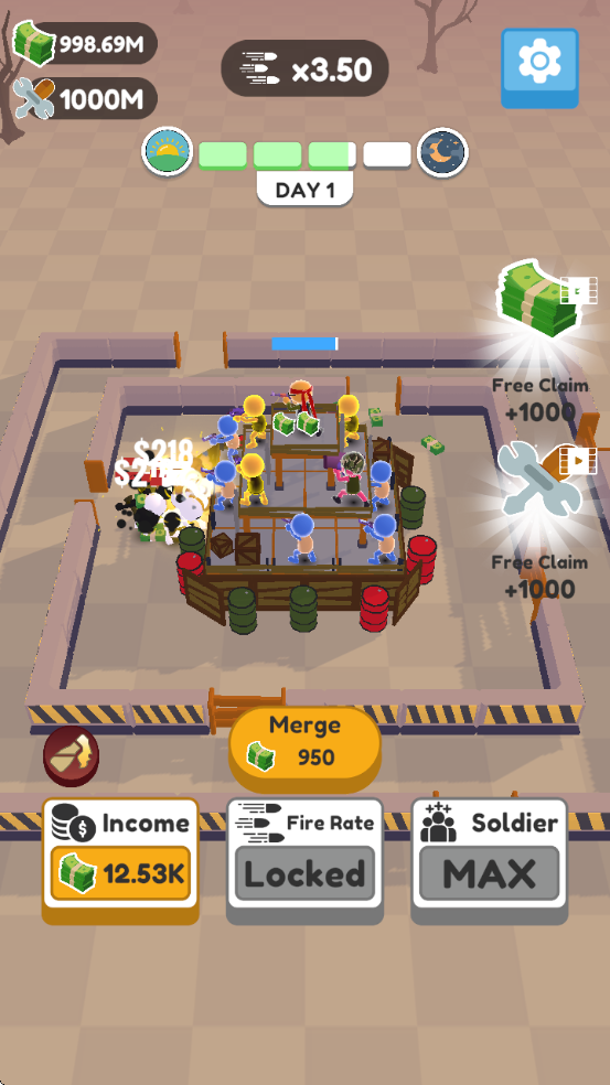 ʿϷ޽Ұ(Defend City Merge Shoot Idle)v8.8 ׿