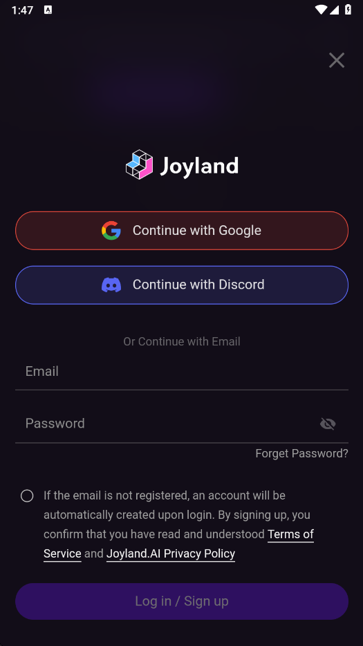 Joyland aiv1.2.1 °