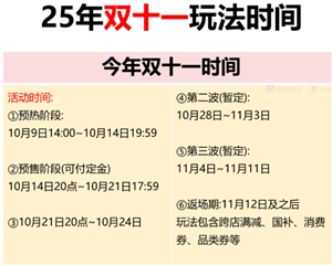 2025˫ʮһʲôʱʼ 2025˫ʮһʱ
