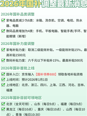 2026国补开始时间 2026购车补贴政策 2026国补开始时间 2026购车补贴政策