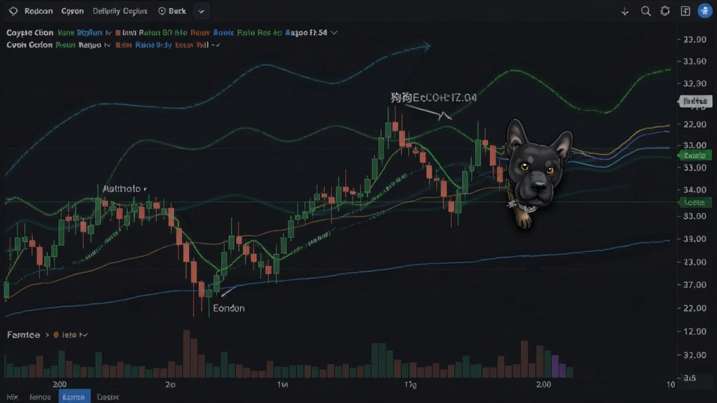 狗狗币笔岸K线图支撑压力位分析 狗狗币笔岸短线操作信号参考