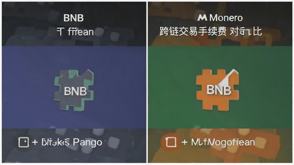 BNB和Monero跨链交易手续费对比截图