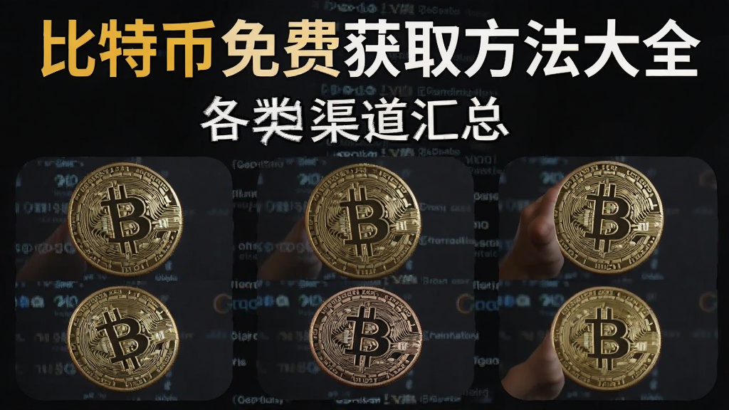 比特币免费获取方法大全 各类渠道汇总图