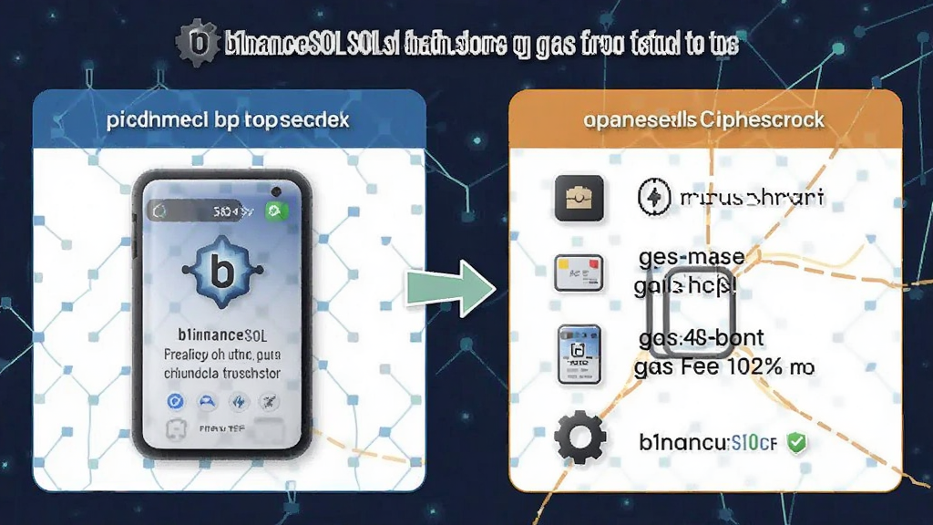b1nanceSOL SOL链钱包准备与gas费设置示意图