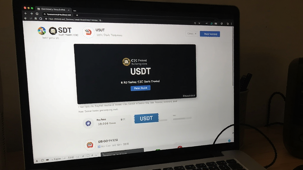 USDT比暗交易平台C2C页面操作界面配图