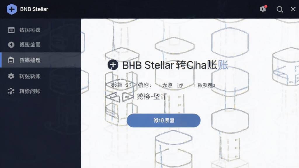 BNB Stellar跨链转账操作界面截图