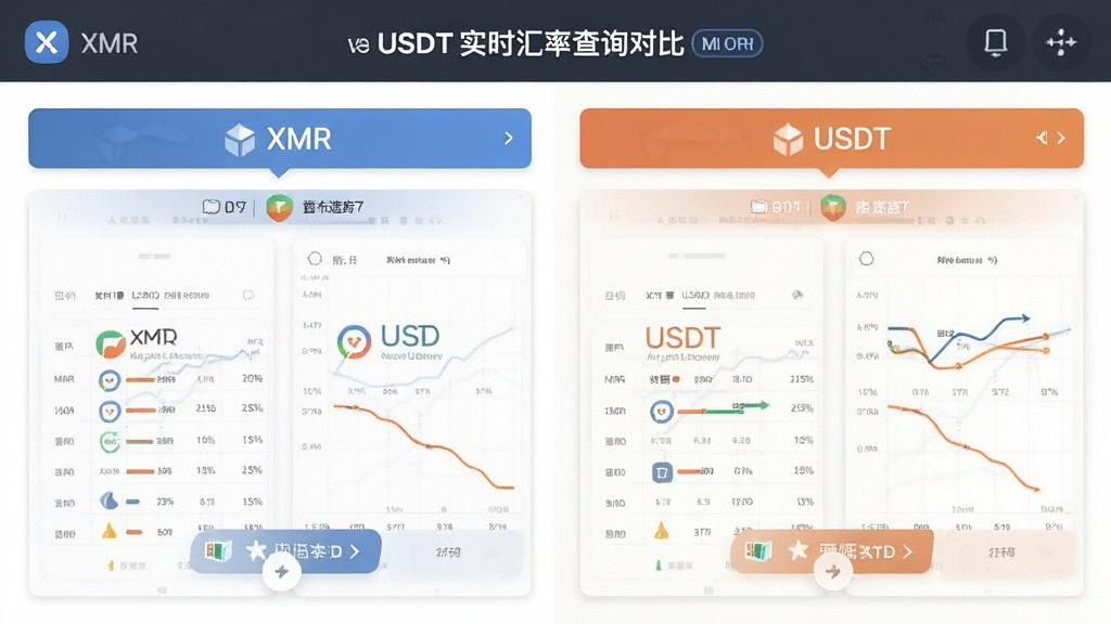 XMR和USDT实时汇率查询平台对比截图