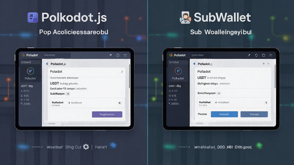 Polkadot和USDT跨链钱包地址格式对比 Polkadot.js与SubWallet操作界面