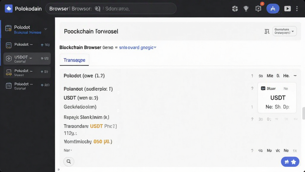 Polkadot和USDT跨链转账到账确认截图 区块链浏览器交易查询界面