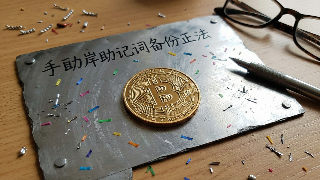 比特币壁岸助记词备份正确方法 手抄钢板配图