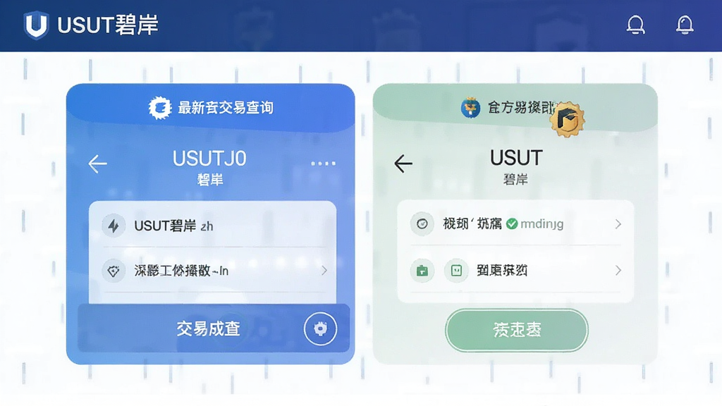 USDT碧岸最新汇率查询与安全交易操作界面