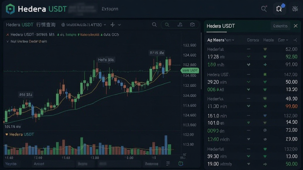 Hedera USDT 行情查询K线图与交易所报价界面配图