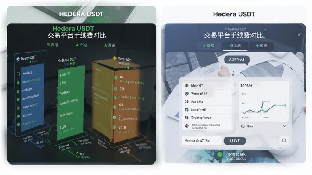 Hedera USDT 交易平台手续费对比与下单界面配图