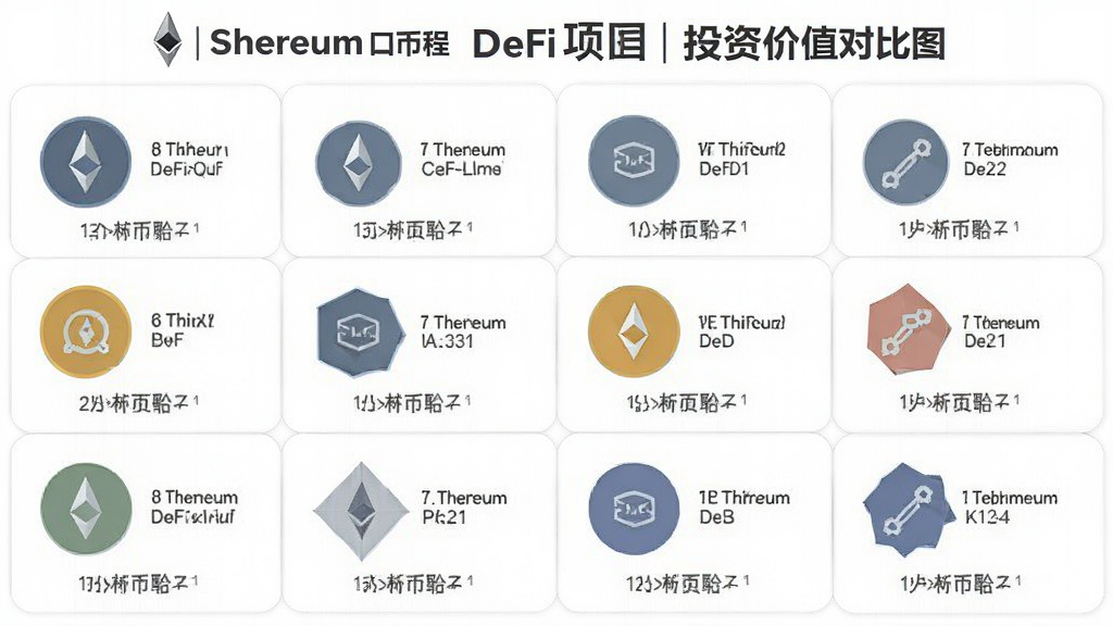 以太坊前十币种DeFi项目投资价值对比图