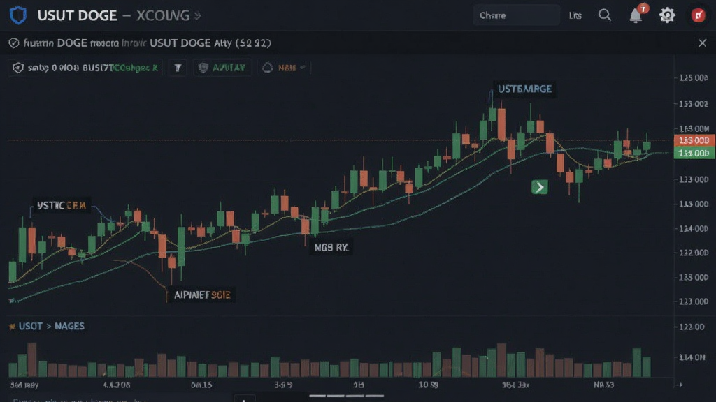USDT DOGE 交易所行情K线界面截图