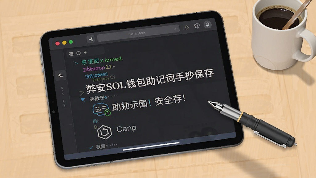 弊安SOL钱包助记词手抄保存 安全存放示意图