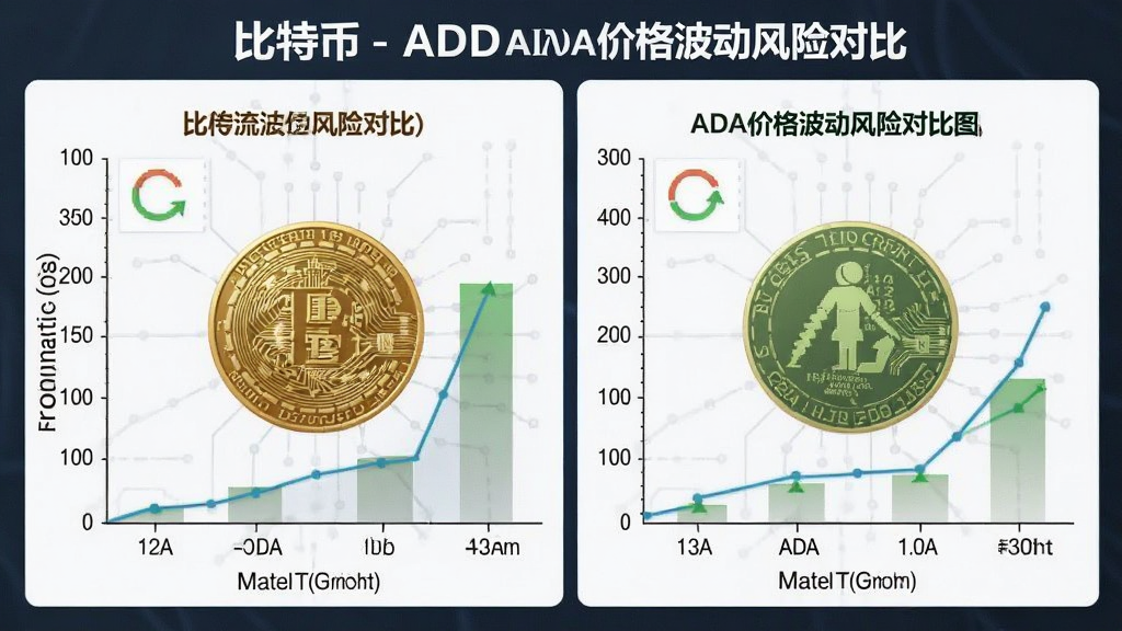 比特币和ADA价格波动风险对比图