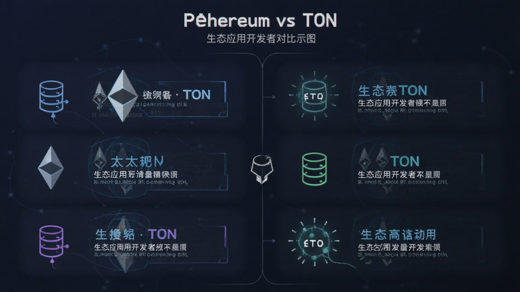 以太坊vsTON 生态应用开发者对比示意图