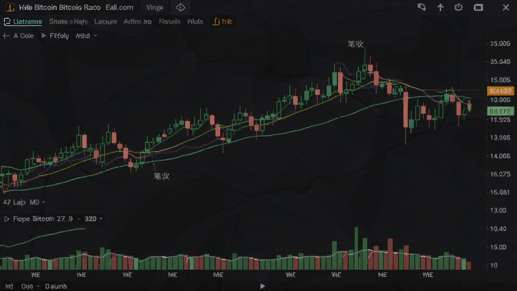 笔安比特币行情K线走势与成交量截图