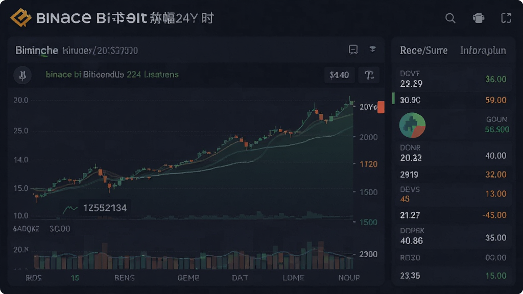 binace比特币行情24小时涨跌幅成交量数据面板