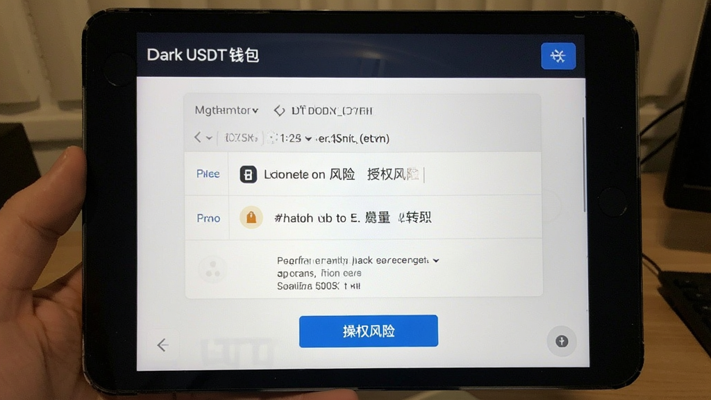 闭暗USDT钱包 转账链类型选择 授权风险 操作截图
