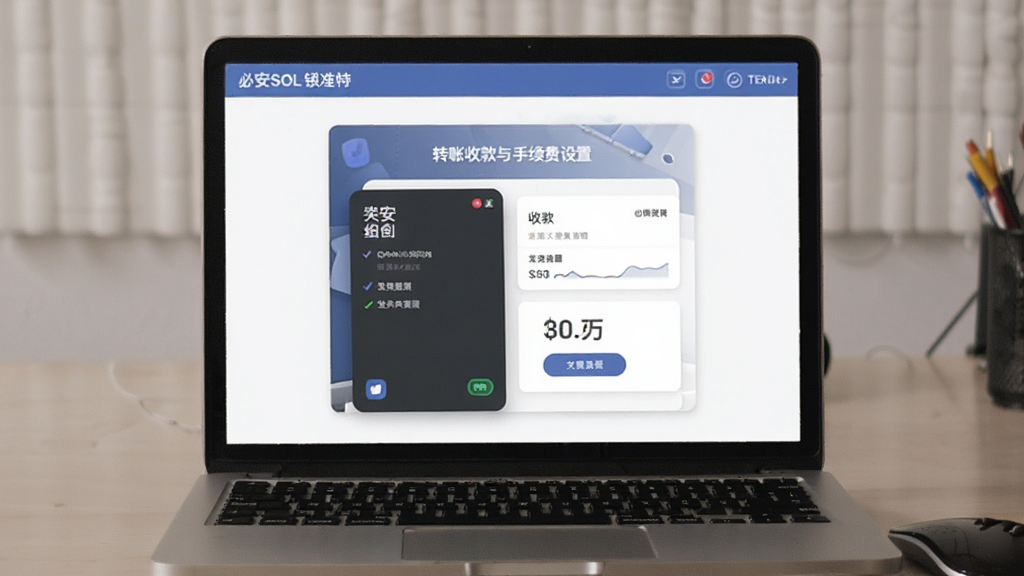 必安SOL钱包转账收款与手续费设置界面