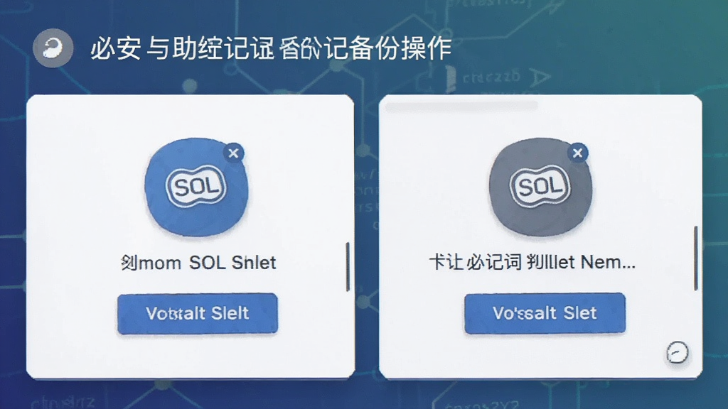 必安SOL钱包创建与助记词备份操作截图