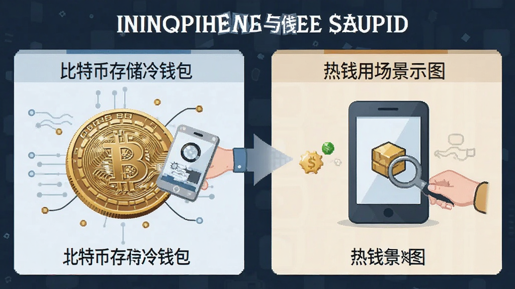 比特币存储冷钱包与热钱包使用场景示意图