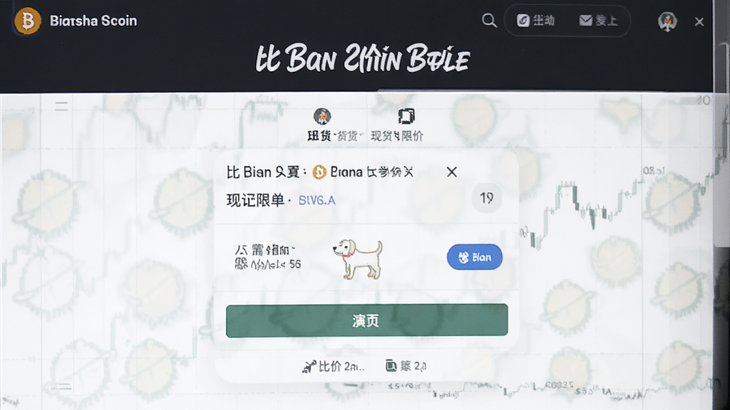 比安 狗狗币 攻略 现货限价单买入界面操作演示