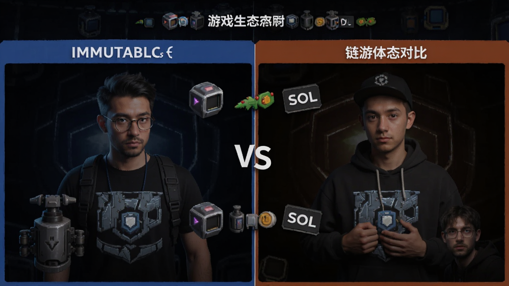 ImmutablevsSOL 游戏生态对比 链游体验 配图