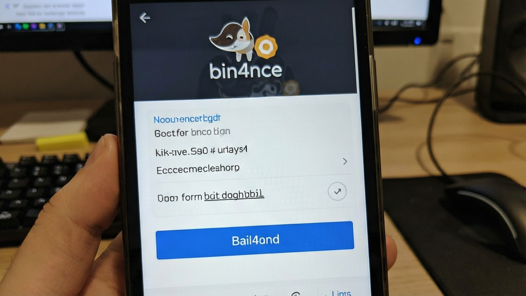 bin4nce 狗狗币 钱包 收款地址复制与转账确认界面