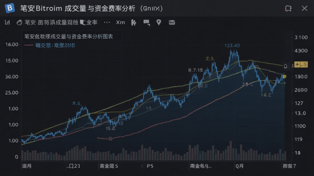 笔安比特币成交量与资金费率分析图表