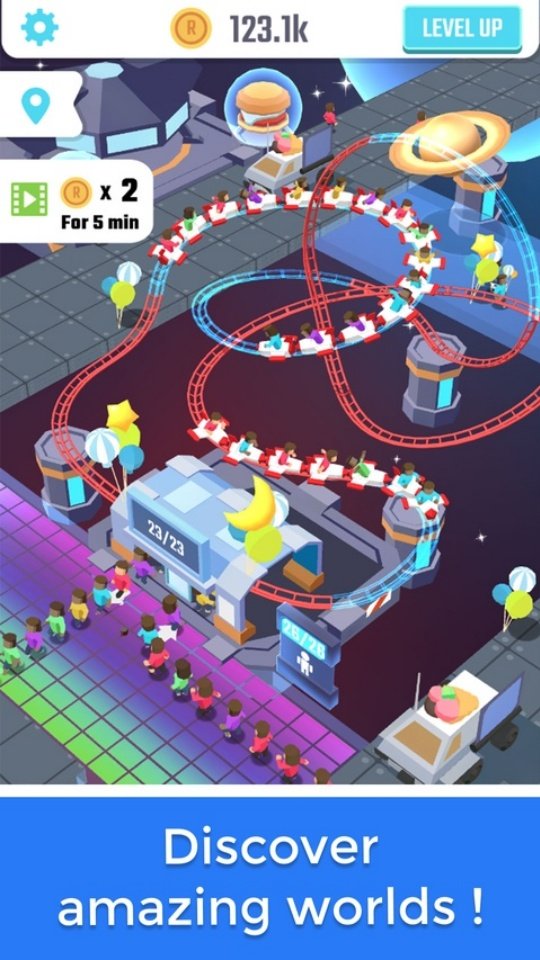 Idle Roller Coaster闲置过山车游戏v2.7 官方版