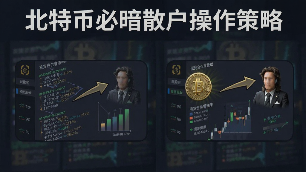 比特币必暗散户操作策略 现货仓位管理示意图