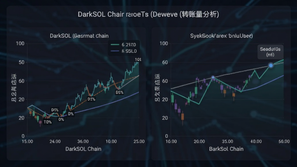 比暗SOL链上数据 活跃地址与转账量分析图