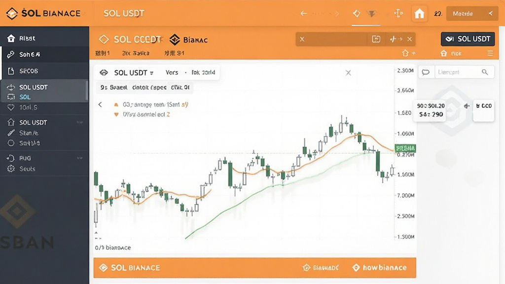 SOL binanace 币安交易界面 SOL USDT交易对截图