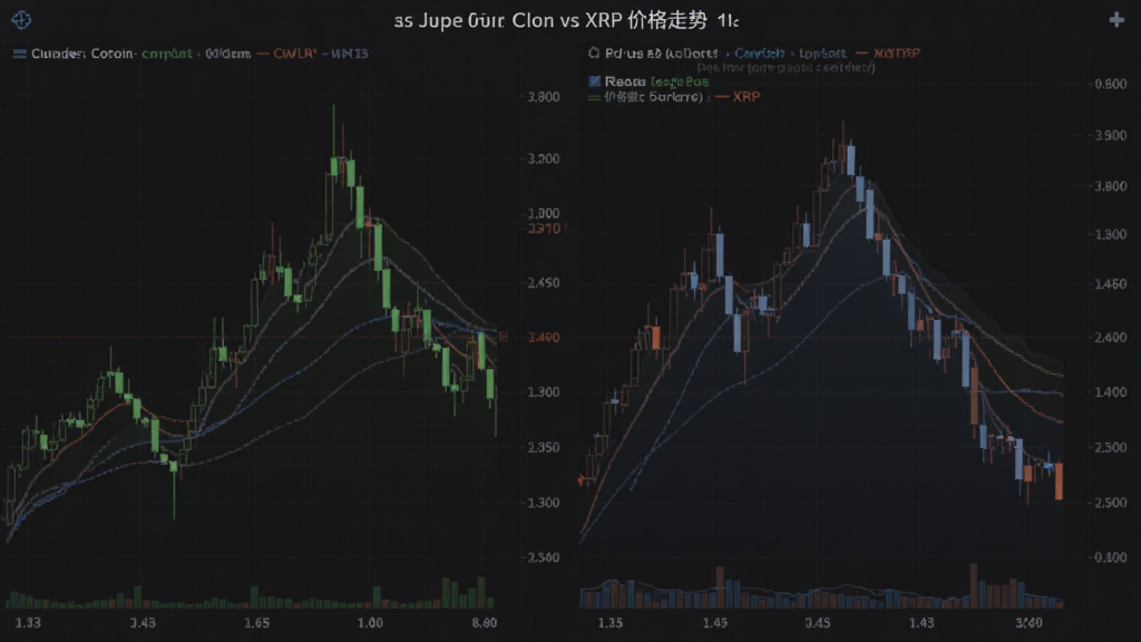 狗狗币vsXRP 价格波动K线走势对比图