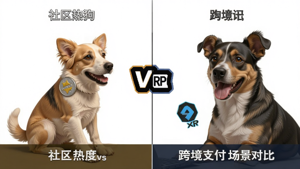 狗狗币vsXRP 社区热度与跨境支付场景对比